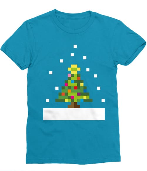 Pixel Christmas Tree Póló - Ha Christmas rajongó ezeket a pólókat tuti imádni fogod!