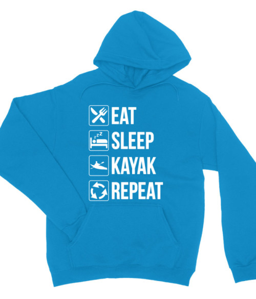Eat - Sleep - Repeat - Kayak Kajak Pulóver - Sport