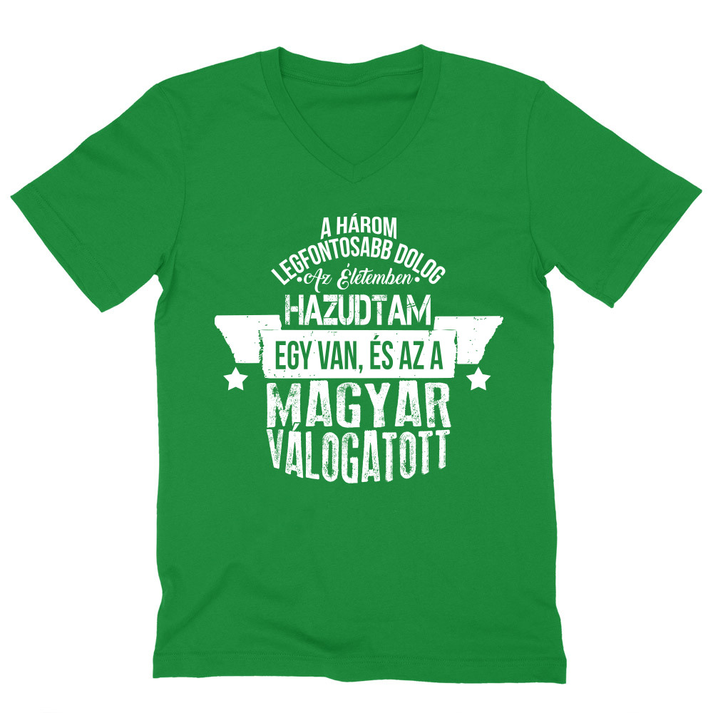 Legfontosabb dolog - Magyar válogatott Férfi V-nyakú Póló