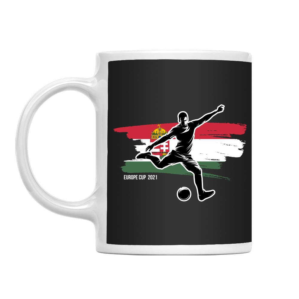 Europe cup 2021 Hungary grunge flag Bögre