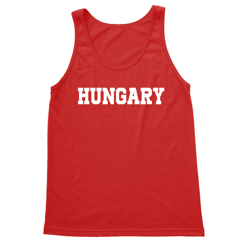 Hungary simple text Férfi Trikó