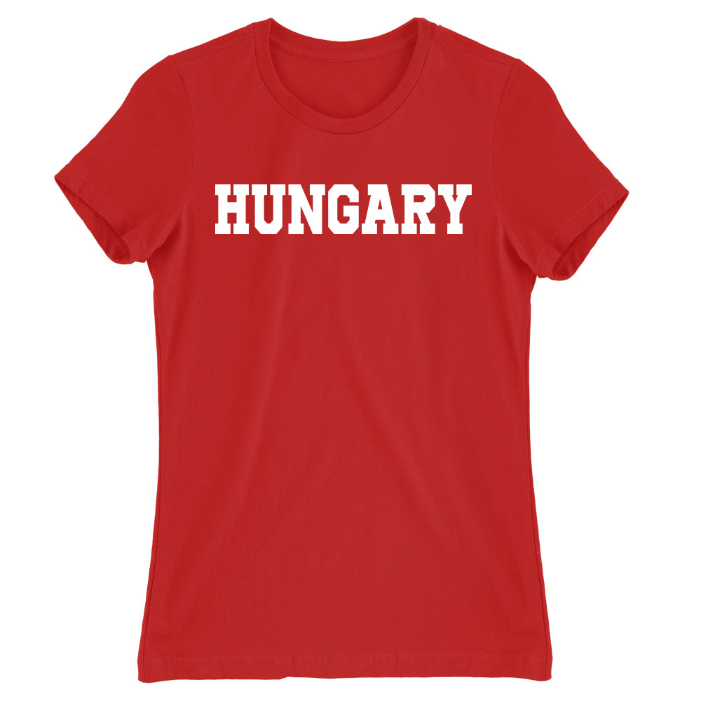 Hungary simple text Női Póló