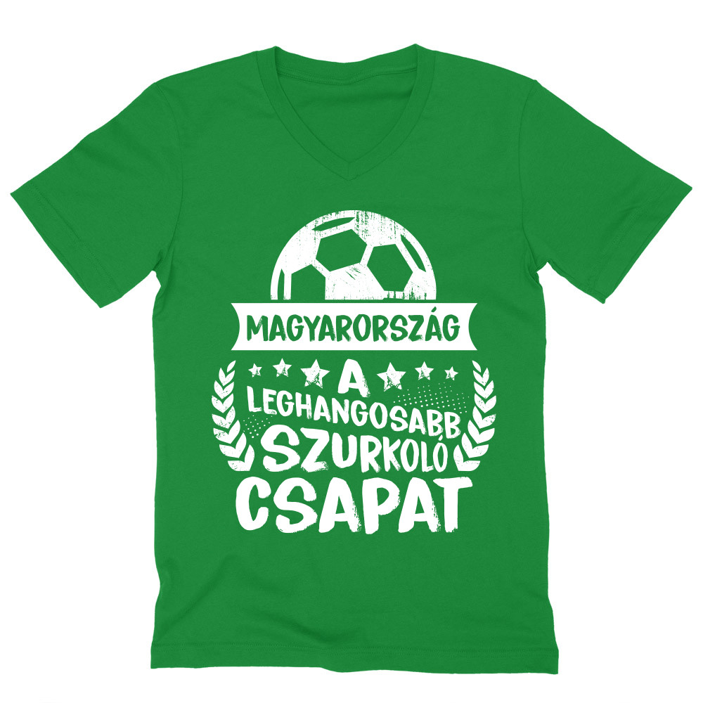 A leghangosabb szurkoló csapat - Magyarország Férfi V-nyakú Póló
