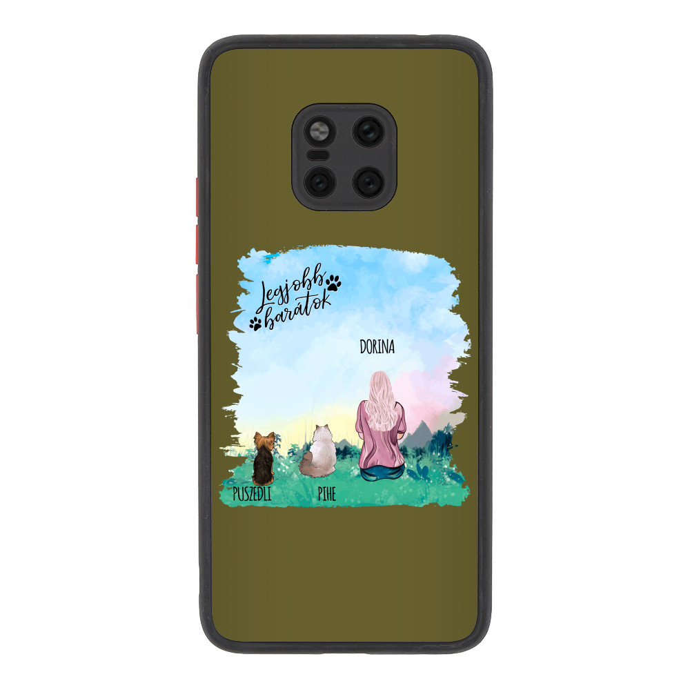 Kiskedvenccel a mezőn - egy alak - MyLife Huawei Telefontok