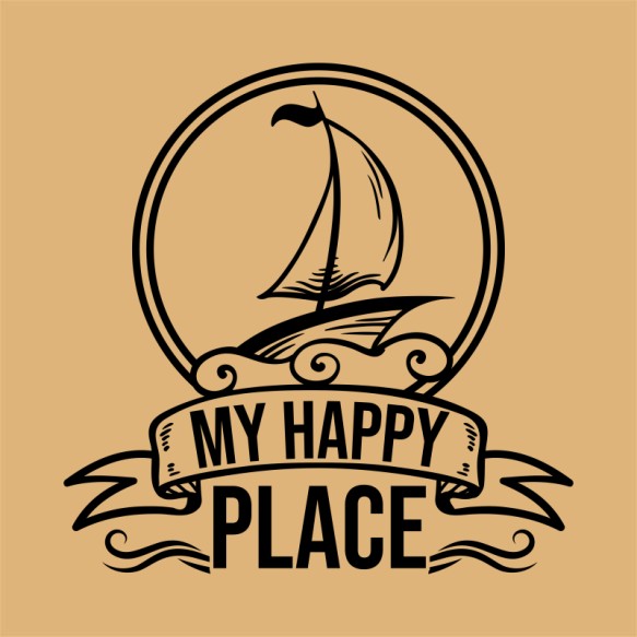 My Happy Place - Saili Hajózás Pólók, Pulóverek, Bögrék - Sport