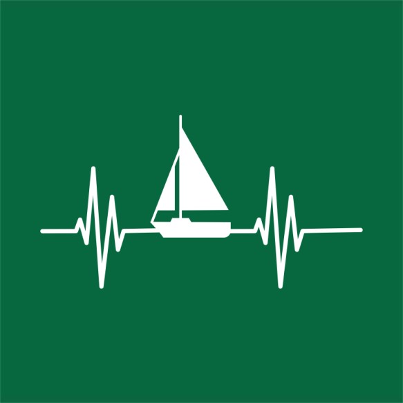 Heartbeat  - Sail Hajózás Pólók, Pulóverek, Bögrék - Sport