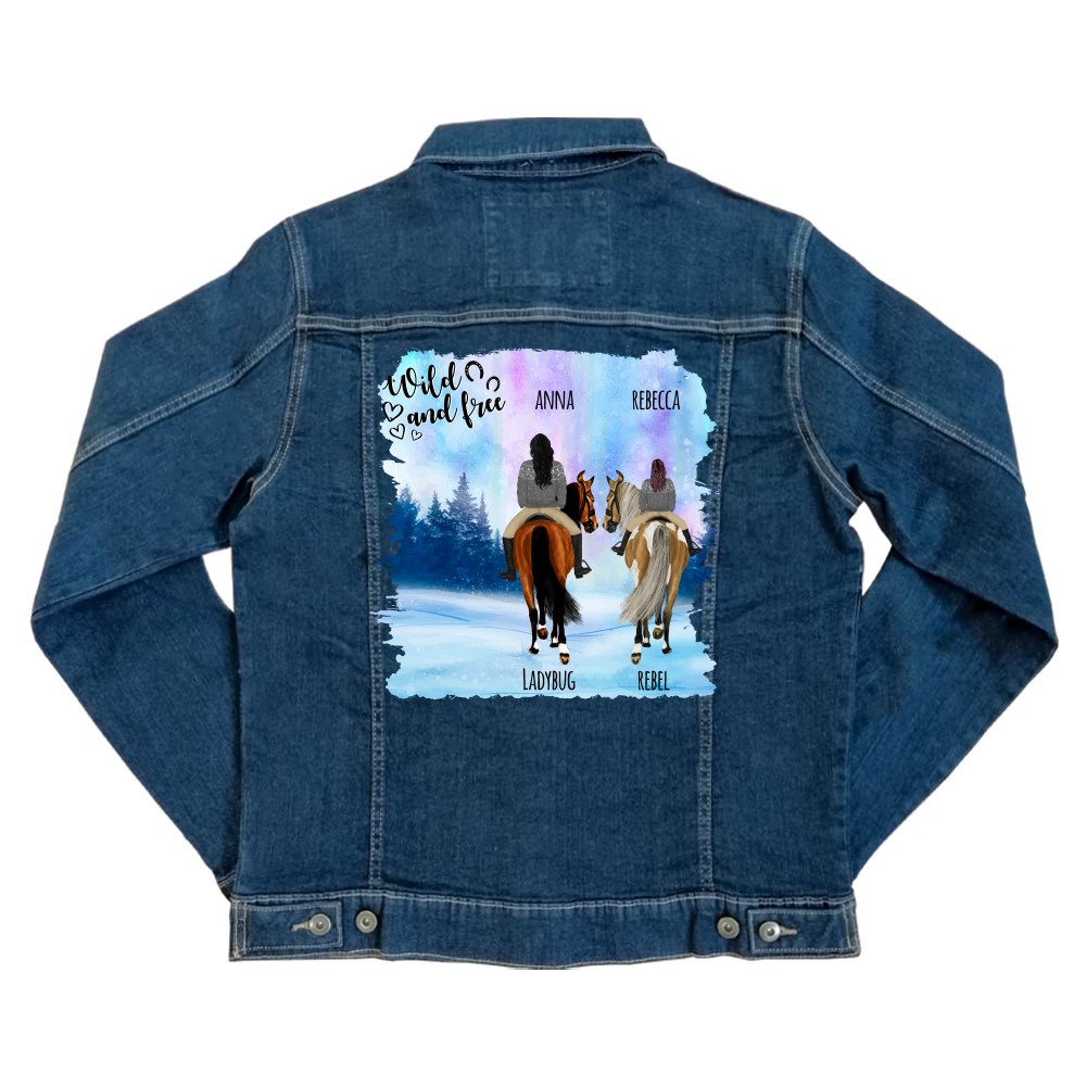 Lovas téli mezőn - MyLife Unisex Farmerkabát