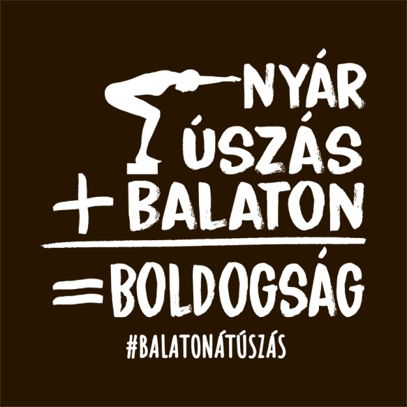 Boldogság - Úszás - Balaton Balaton Pólók, Pulóverek, Bögrék - Kultúra