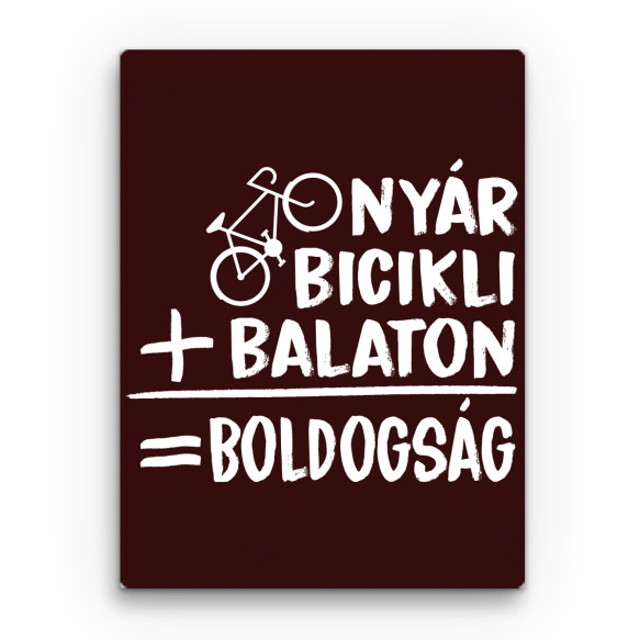 Boldogság - Bicikli - Balaton Kultúra Vászonkép - Kultúra