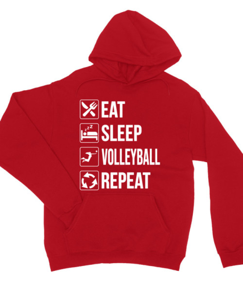 Eat - Sleep - Repeat - Volleyball Röplabdás Pulóver - Sport