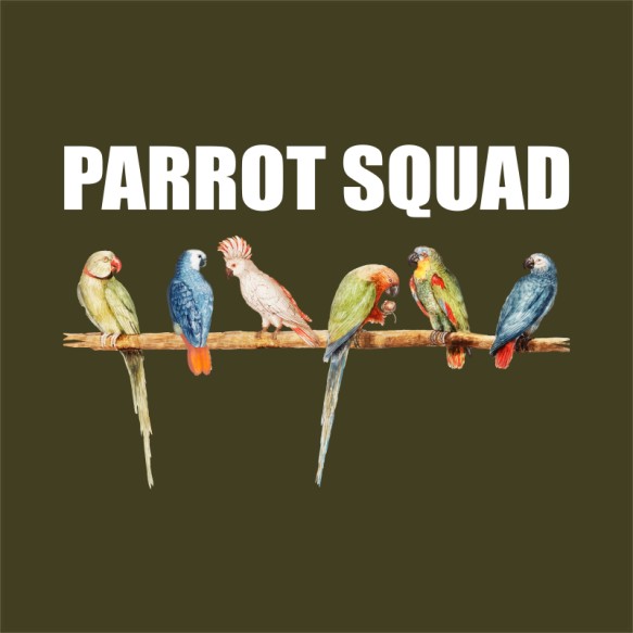 Parrot Squad Papagáj Pólók, Pulóverek, Bögrék - Papagáj