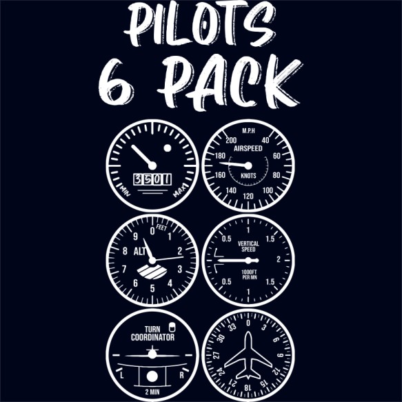 Pilots 6 Pack Repülő Pólók, Pulóverek, Bögrék - Repülő