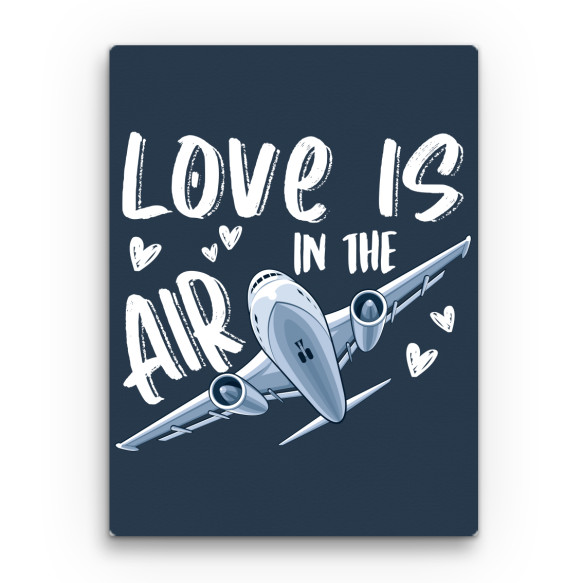 Love is in the Air - Airplane Repülő Vászonkép - Repülő