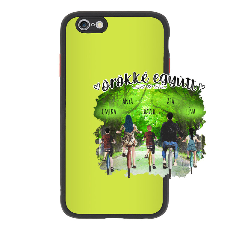 Biciklis család a parkban - MyLife Apple iPhone Telefontok