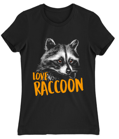 Love Raccoon Mosómedve Női Póló - Mosómedve