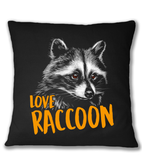 Love Raccoon Mosómedve Párnahuzat - Mosómedve