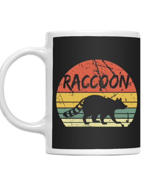 Raccoon Color Mosómedve Bögre - Mosómedve