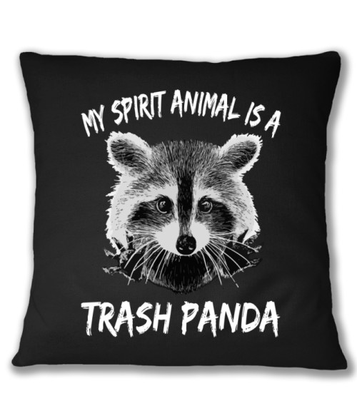 Spirit Animal - Trash Panda Mosómedve Párnahuzat - Mosómedve