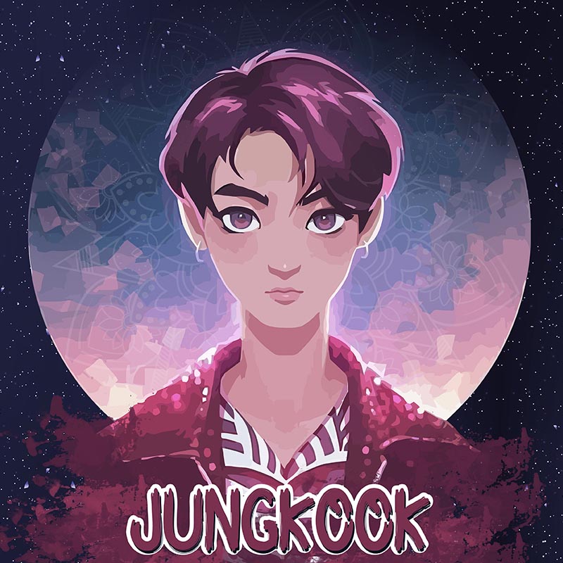 Jung Kook fanart galaxy - phone case