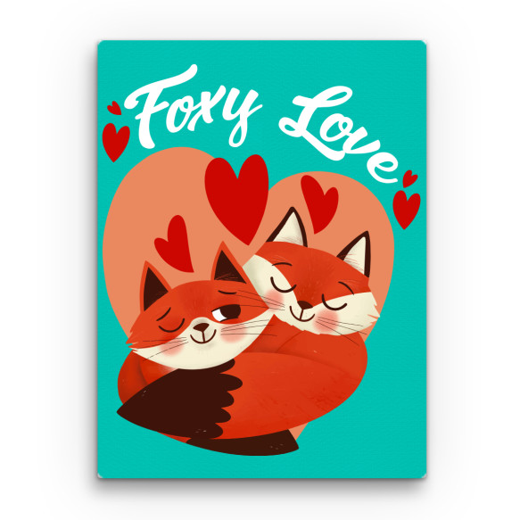 Foxy Love Rókás Vászonkép - Rókás