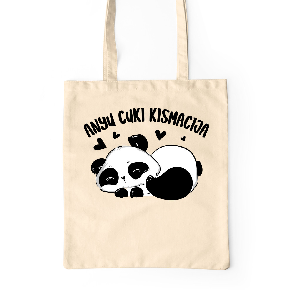 Anyu  Cuki Kismacija - Panda Prémium Vászontáska