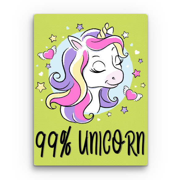 99% Unicorn Unikornis Vászonkép - Unikornis