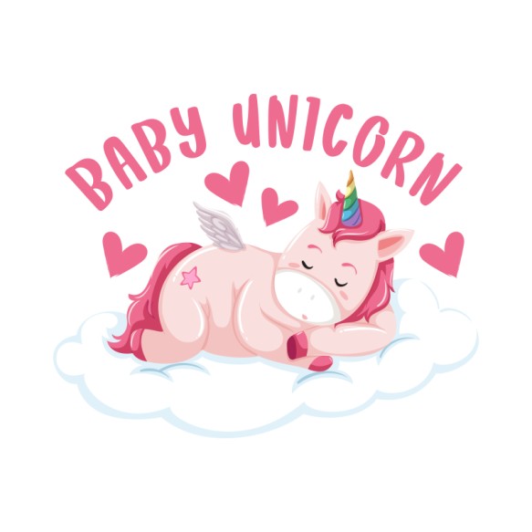 Baby Unicorn Unikornis Pólók, Pulóverek, Bögrék - Unikornis