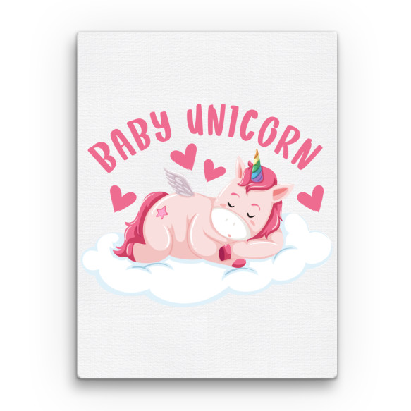 Baby Unicorn Unikornis Vászonkép - Unikornis