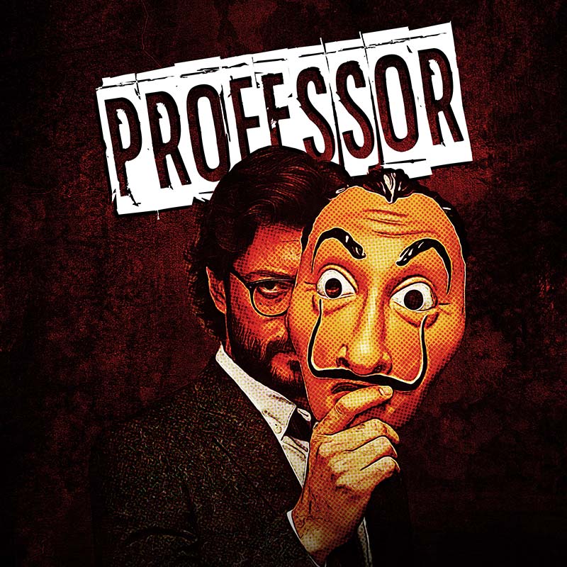 El Professor with mask
