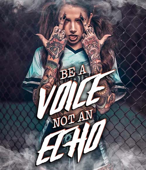 Be a Voice Tetoválás Pólók, Pulóverek, Bögrék - Tetoválás