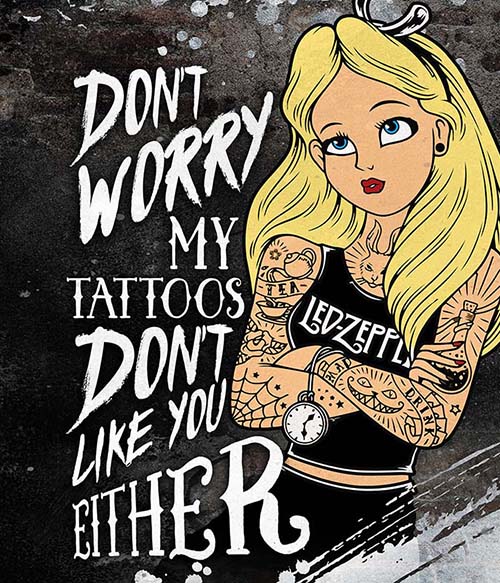 My Tattoos don't like you either Tetoválás Tetoválás Tetoválás Pólók, Pulóverek, Bögrék - Tetoválás