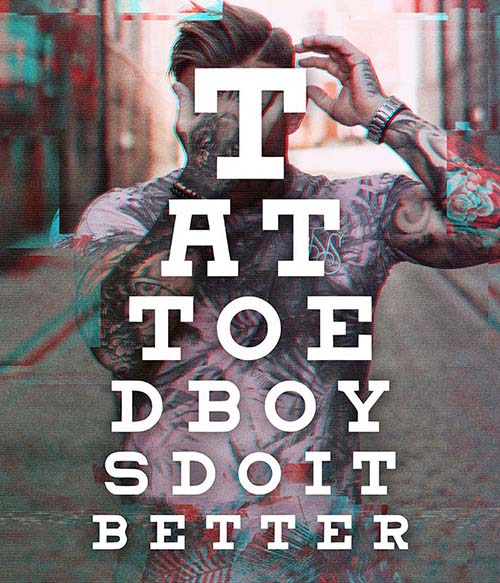 Tattooed boys do it better Tetoválás Tetoválás Tetoválás Pólók, Pulóverek, Bögrék - Tetoválás