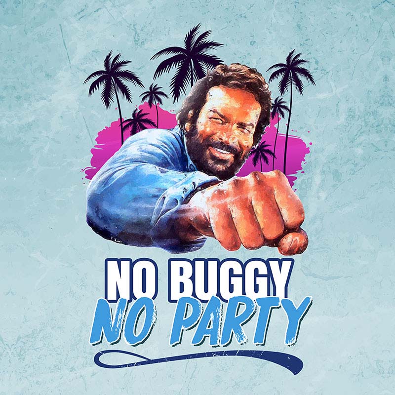 No buggy No party neon