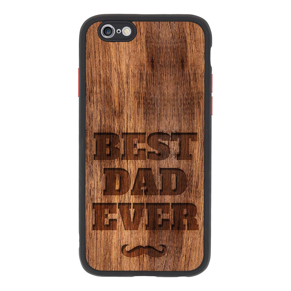 Best Dad Ever wood texture Apple iPhone Telefontok