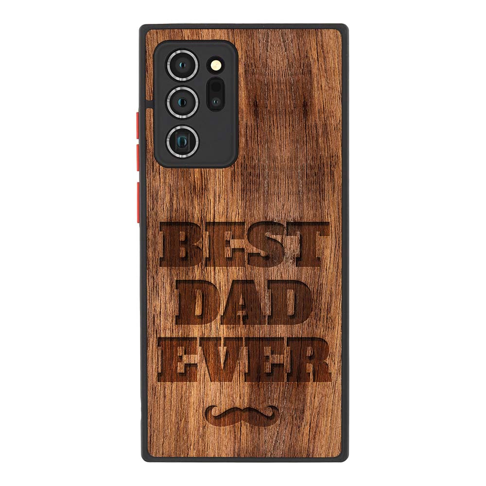 Best Dad Ever wood texture Samsung Telefontok