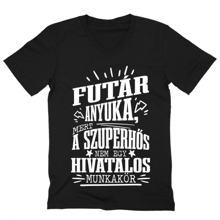 Futár Anyuka - Férfi V-nyakú Póló