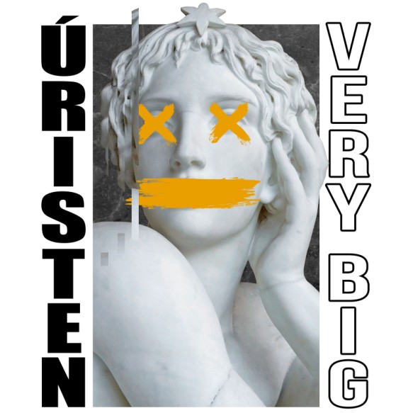 Úristen very big - statue design Mém Mém Mém Pólók, Pulóverek, Bögrék - Poénos