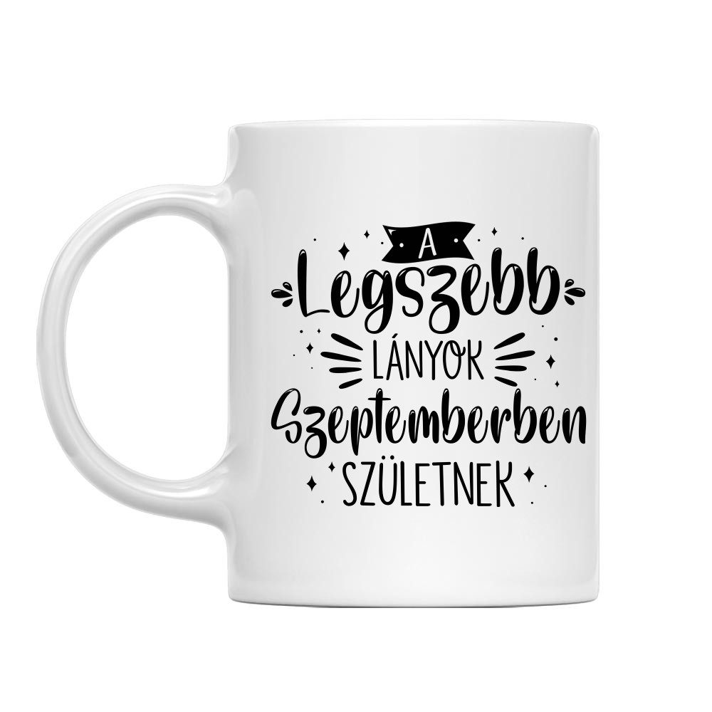 A legszebb lányok - Szeptember Bögre