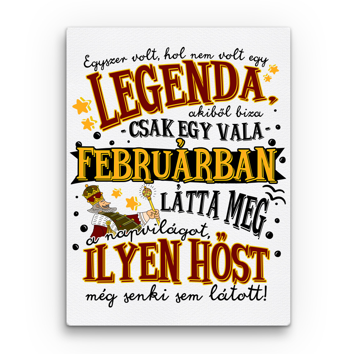 Magyar Népmese Legenda - Február Vászonkép