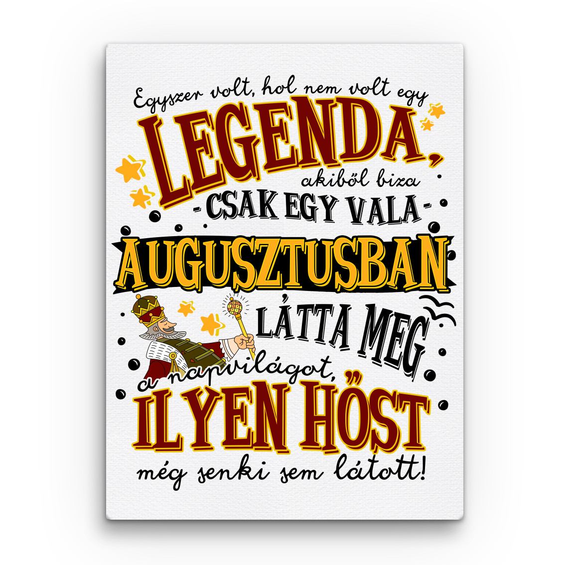Magyar Népmese Legenda - Augusztus Vászonkép