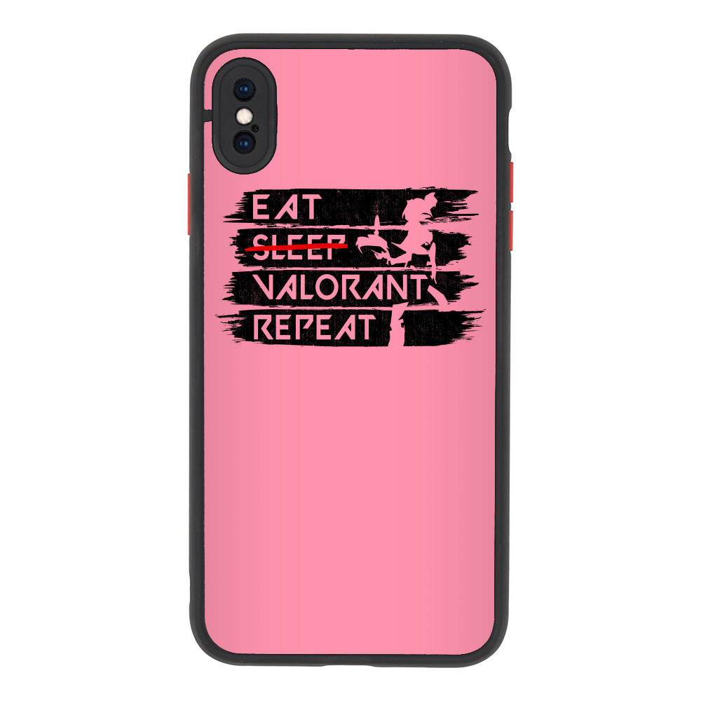 Eat, sleep, valorant, repeat Apple iPhone Telefontok