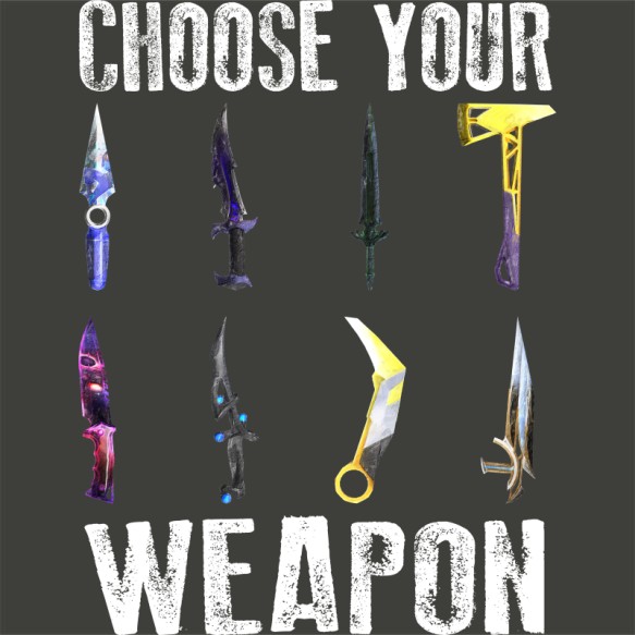 Choose your weapon - valorant Valorant Pólók, Pulóverek, Bögrék - Valorant