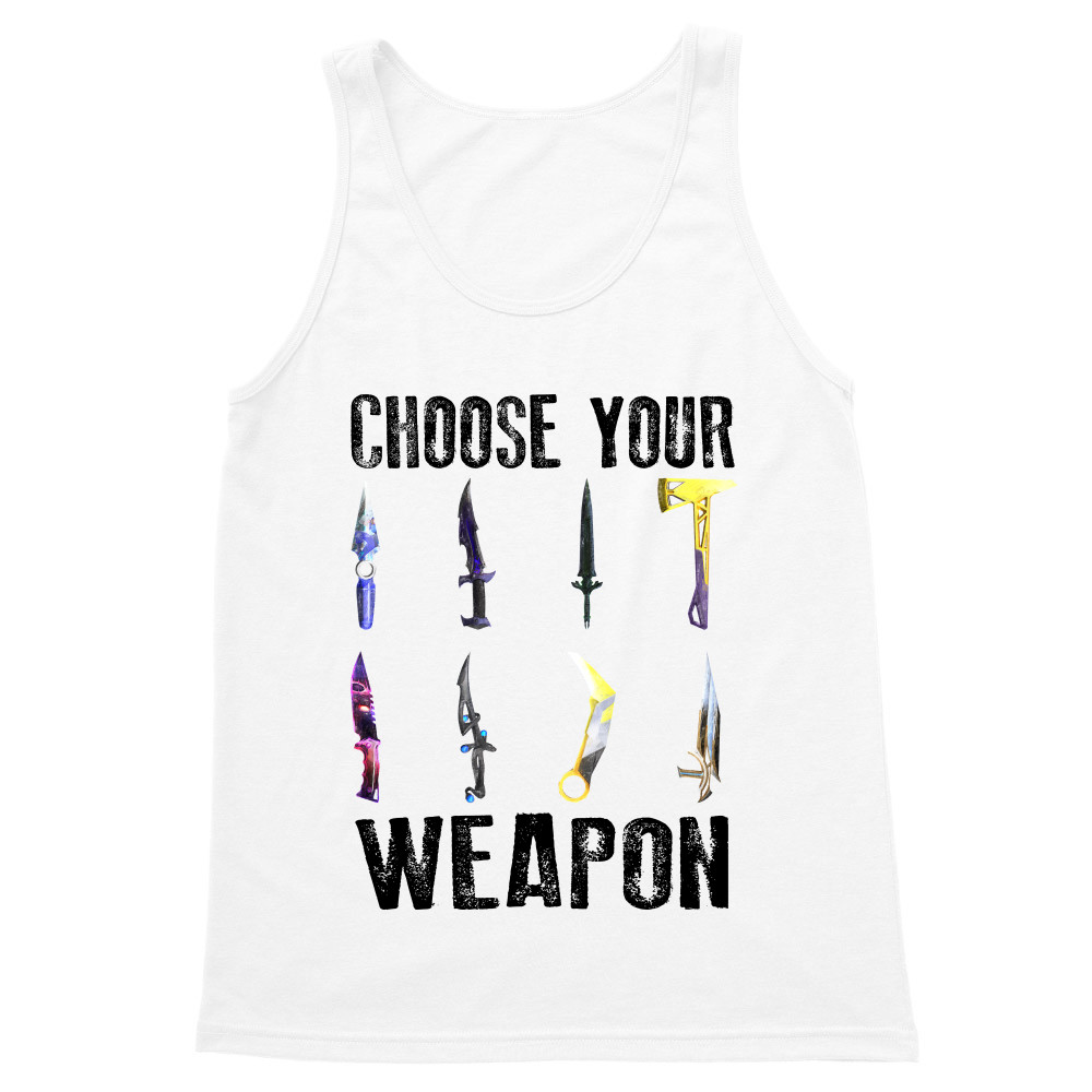 Choose your weapon - valorant Férfi Trikó