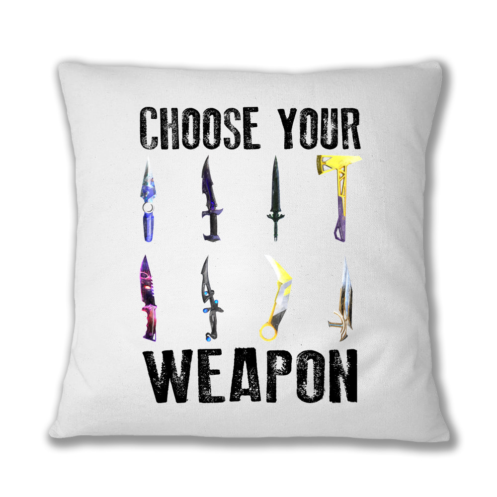 Choose your weapon - valorant Párnahuzat