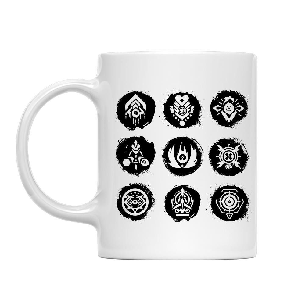 Valorant charachter symbols Bögre