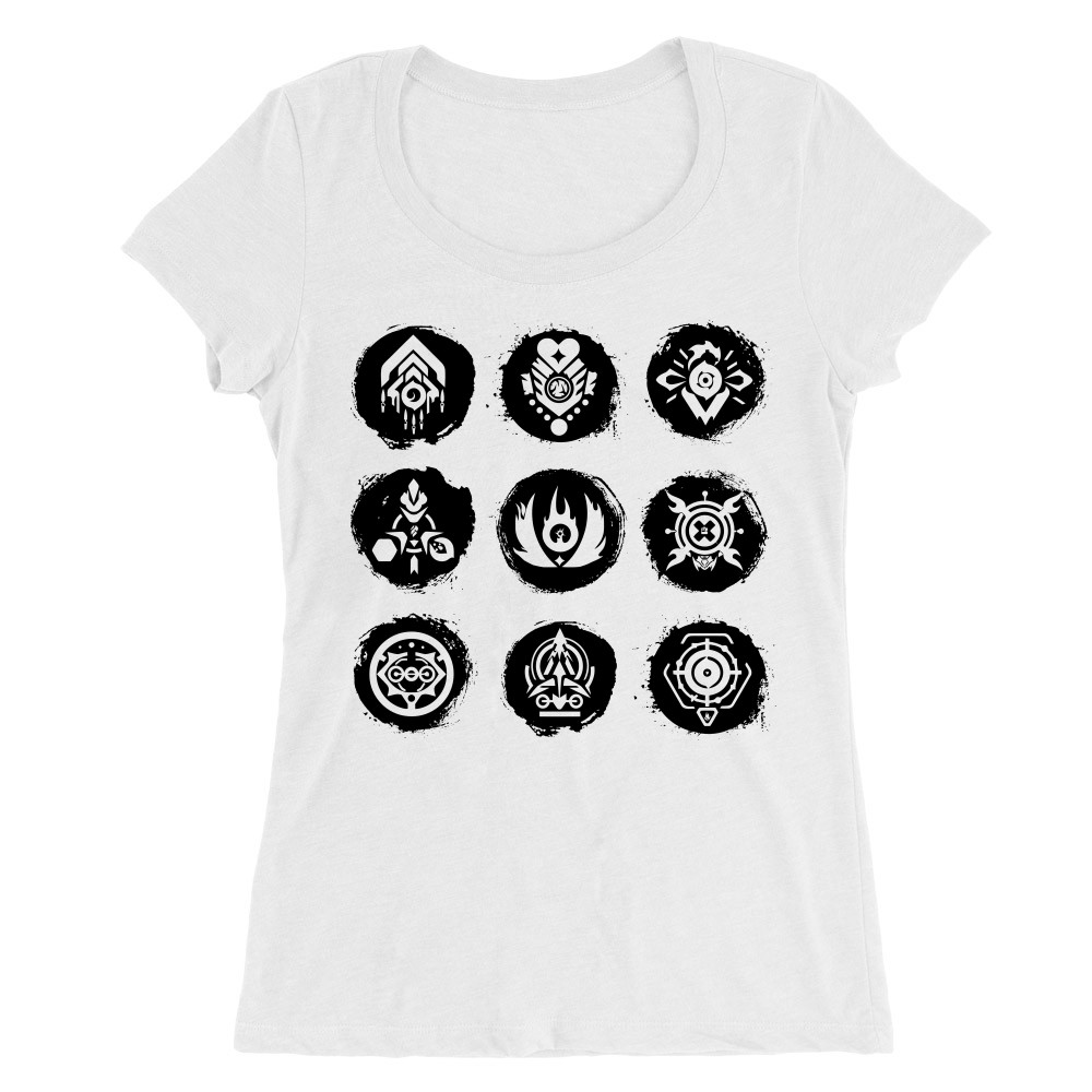 Valorant charachter symbols Női O-nyakú Póló