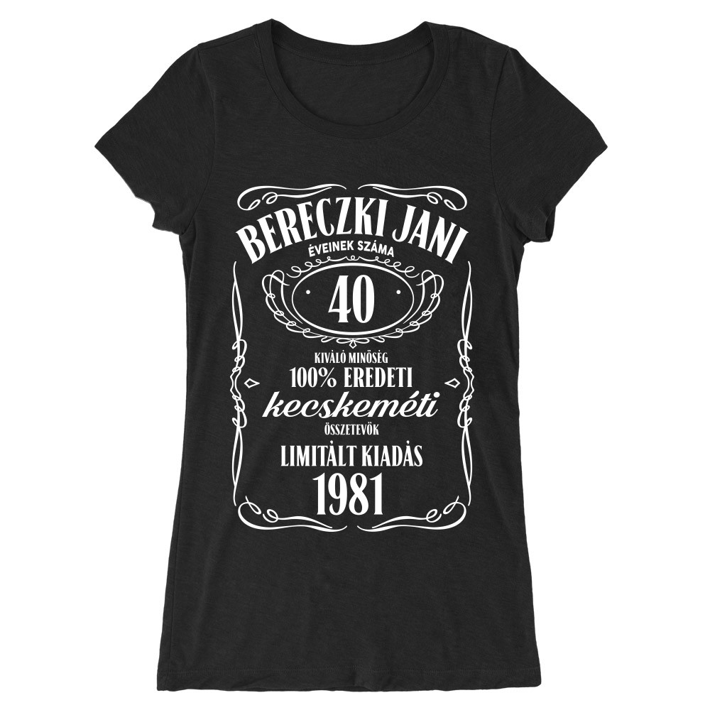 Jack Daniel's Szülinap - Mylife Plus Női Hosszított Póló