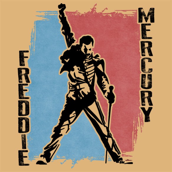 Freddie Mercury sziluett Queen Pólók, Pulóverek, Bögrék - Rocker