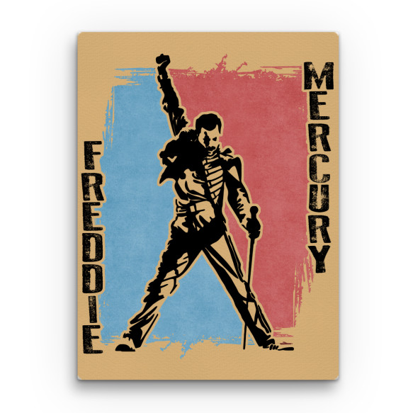 Freddie Mercury sziluett Queen Vászonkép - Rocker