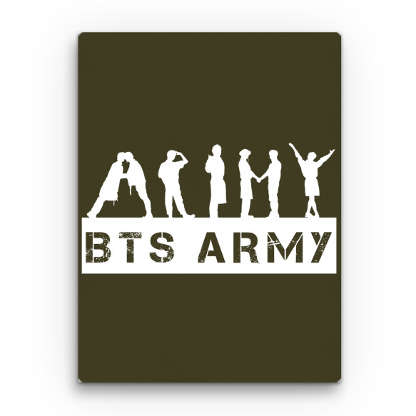 BTS Army Silhouette K-Pop Vászonkép - K-Pop